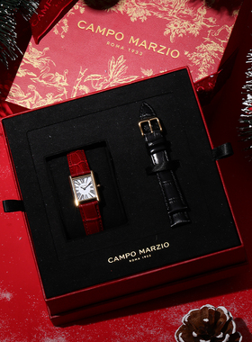 毛晓彤吴千语同款Campo Marzio手表女士腕表复古小方表新年礼物