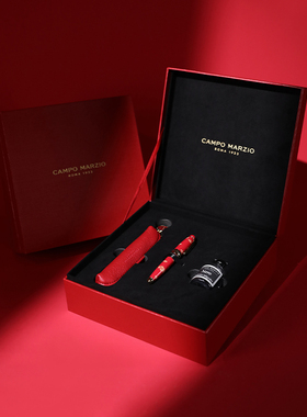 意大利CAMPO MARZIO凯博马尔兹钢笔套装口袋笔高档质感金属新年礼物