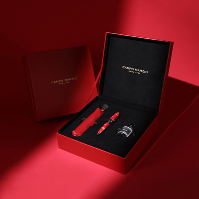 意大利CAMPO MARZIO凯博马尔兹钢笔套装口袋笔高档质感金属生日礼物