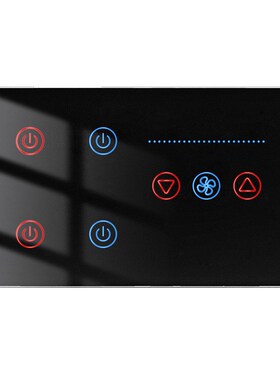 涂鸦智能家居wifi墙壁触摸风扇灯开关带电量遥L控AP语音定时switc
