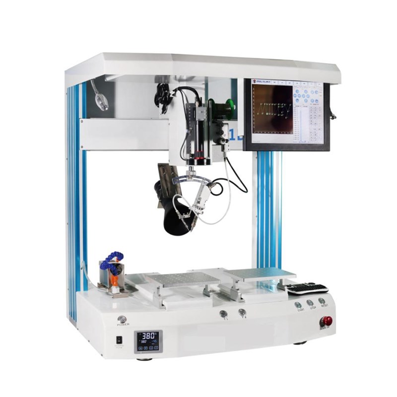 PCB板自动焊锡机桌面式全自动电路板点焊N拖焊双工位锡焊机器人