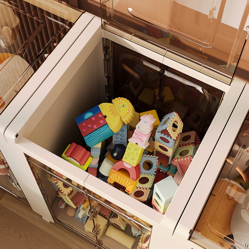 收纳箱大容量超大家用翻盖带滑轮可F折叠盒衣物整理被子储物柜