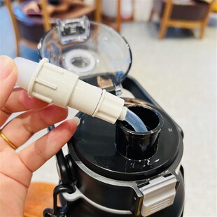 SHOTAY尚泰大容量保温壶杯1.6L运动G户外健身吸管水杯子316不锈钢