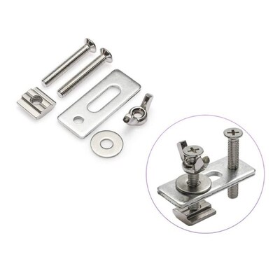 Practicalg 4 Pcs/set M6 T-track Hold Down Clamps Zinc Alumin