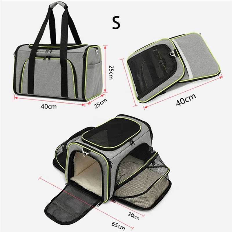Pet Carriers Blag Portable Breathable Foldable Bag Cat Dog C