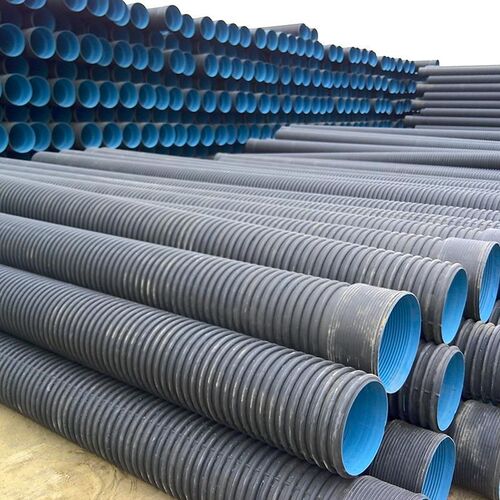 HDPE双壁波纹管厂家DN600排水排D污建筑工程管PE大口径螺旋波纹管