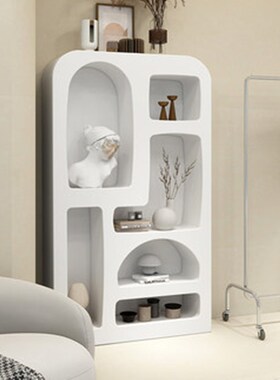 服装店网红装f饰柜鞋子包s包软装置物架白色异形展示柜产品陈列道