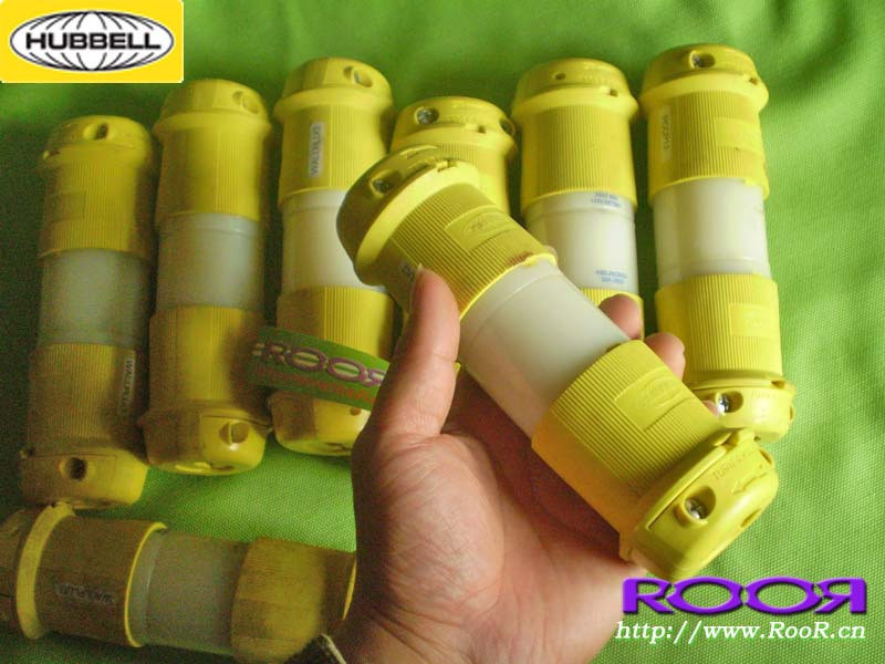RooR 美国 Hubbell 30MA 超大功率接头 黄色