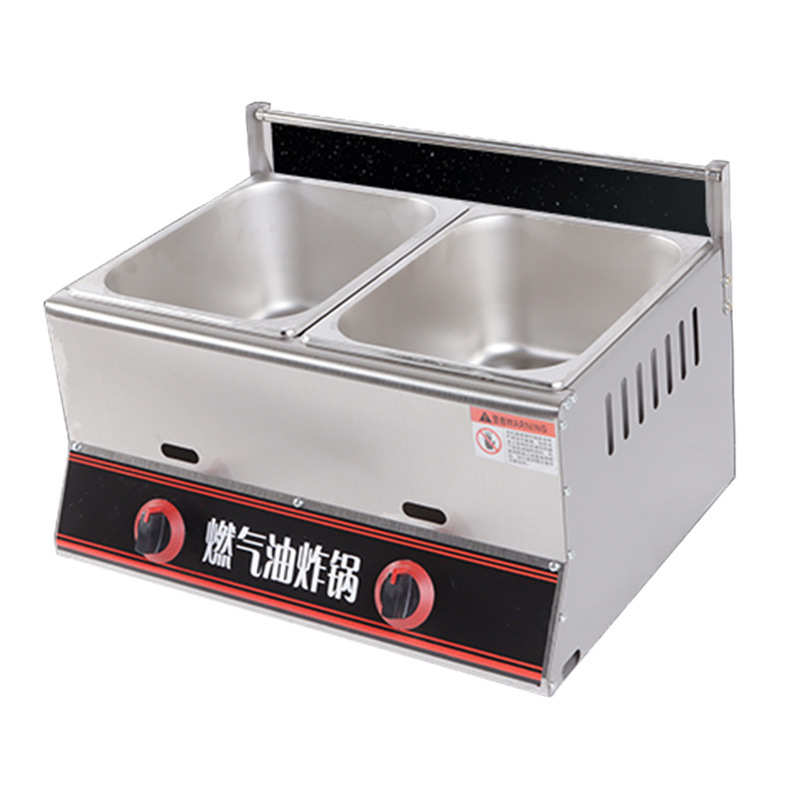 不锈钢自动恒温油炸锅 商用炸鸡炸薯条J关东煮油炸锅炸串大容量