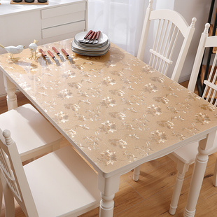 软玻璃桌布防水桌面保护膜茶几垫子正方形PVC塑胶台面餐桌垫胶垫