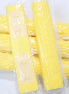 通用黄色窄口28/33胶棉拖把头替换装家用吸水拖把海绵拖把替换头