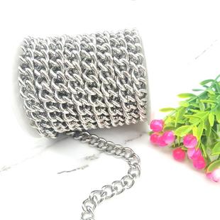 爆款不锈钢钮链侧身链延长链首饰配链多规格可选现货