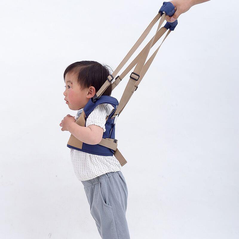 爆款新款婴儿两用马甲式学步带四季拉杆提篮式学步带透气学行带