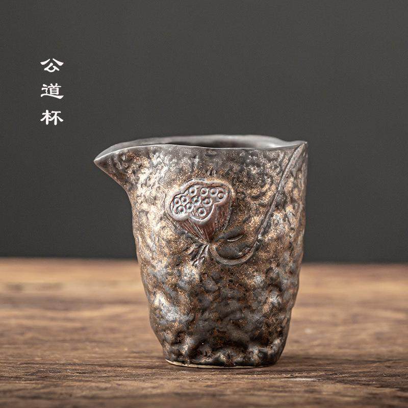 爆款鎏金陶瓷公道杯功夫茶具分茶杯手工茶海手抓公杯茶水均分器茶,餐饮具,餐垫,淘宝优惠券,粉丝福利购,淘宝优惠卷