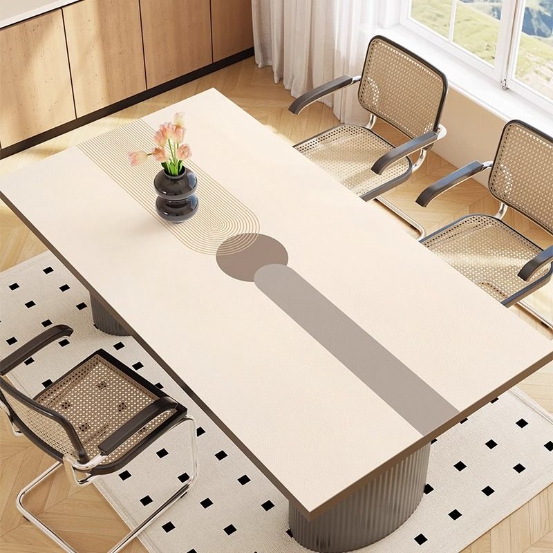 莫兰迪桌垫防水桌布免洗防油pvc皮革茶几垫隔热防烫家用餐桌垫