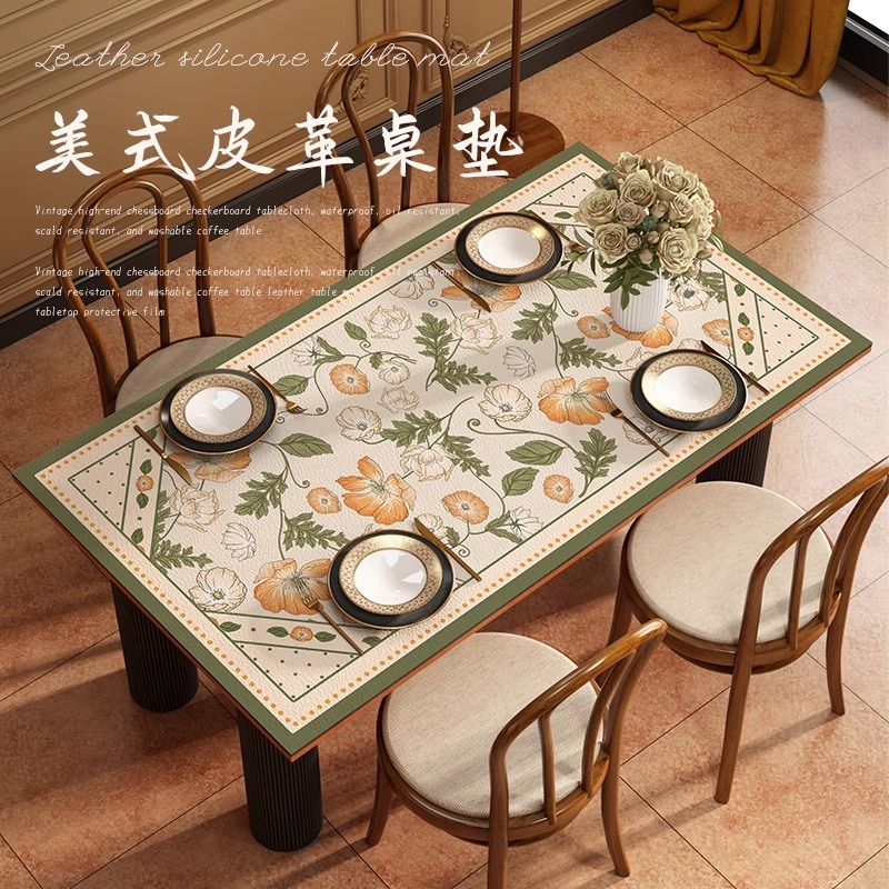 皮革桌垫免洗防油防水防烫耐高温