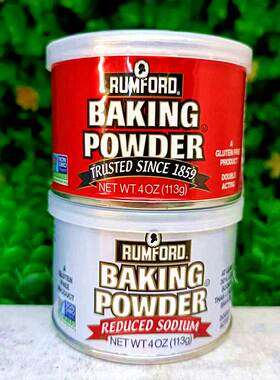 113g美国进口拉姆雷无铝泡打粉发粉调料RUMFORD BAKING POWDER