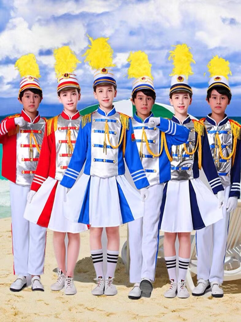 新款鼓号队服装中小学生仪仗队服装少先队升旗手服装幼儿园管乐队