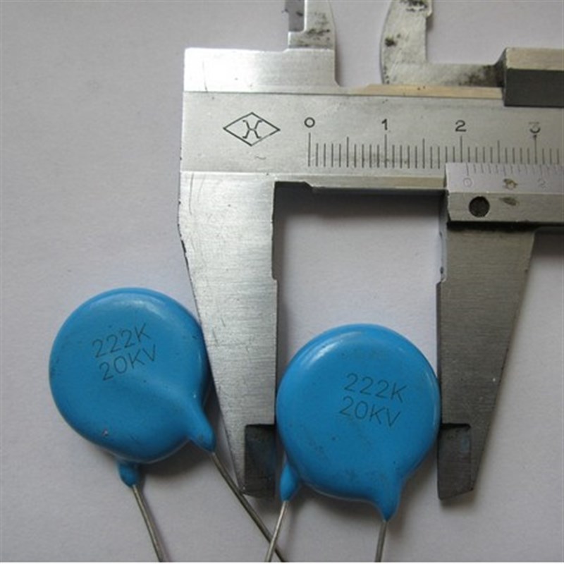 电焊机高压电容 20KV 222K  222 2200PF 超高压瓷片电容 片径20mm