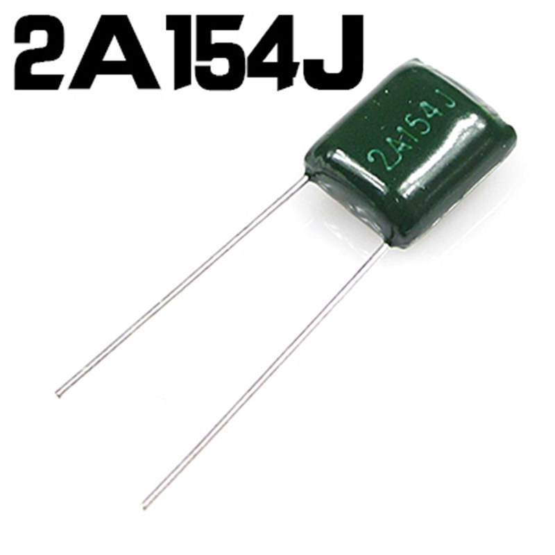 优质编带涤纶电容 2A154J 100V 150nF 0.15uF 聚酯薄膜电容 现货