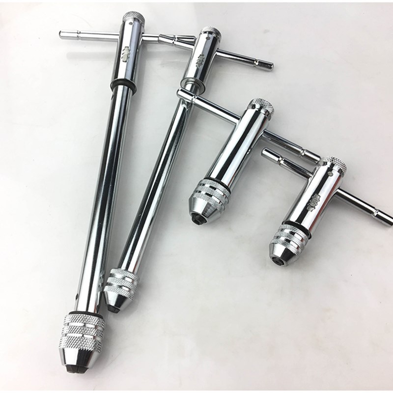 T型丝攻扳手 可调式棘轮丝锥扳手绞手 加长型丝锥铰P手M3-8 M5-M1