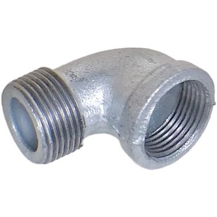 冷热镀锌内外牙丝弯头90度玛钢水管件丝口扣铁弯头6分1寸2DN20 25
