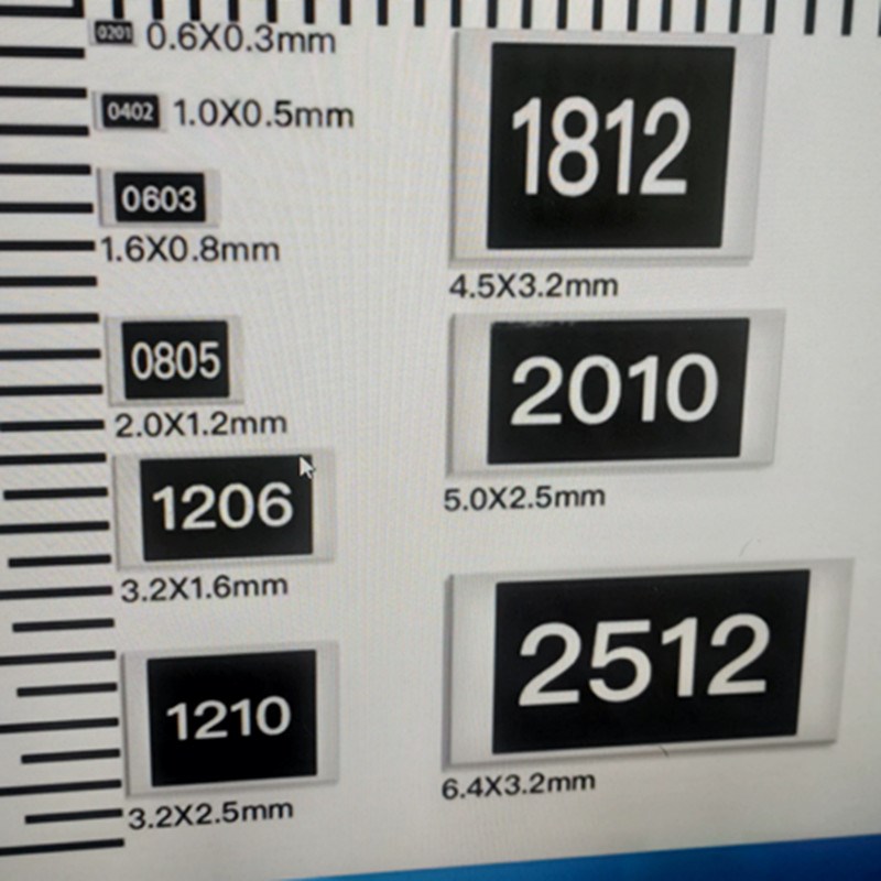 0603 0805 1206 1210 2010 2512贴片电阻 1%/5% 常用阻值 1M~10M