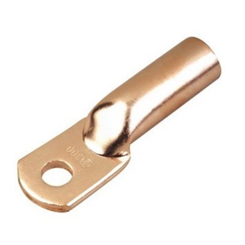 铜线鼻子电线缆铜接头DTG-16MM2紫铜DTG厚件管式铜接头接线端子