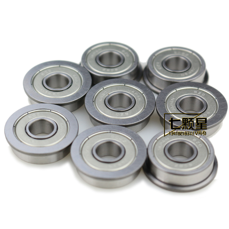 日本进口EZO高速精密静音法兰小轴承F604 605 606 607 608 609 ZZ