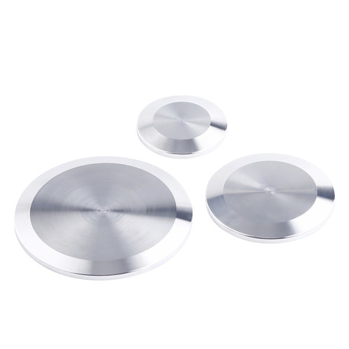 304不锈钢KF真空盲板ISO快装闷板堵头圆形法兰盘接头盖板卡扣盖子