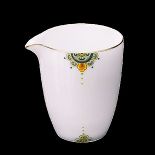 冰种玉瓷亮釉喜从天降公道杯高档白瓷茶海匀Q杯家用中式功夫茶具