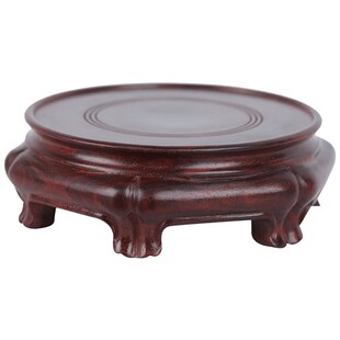 丽香院 摆件底座 印度小叶v紫檀木复古中国风艺术品工艺品摆台托