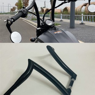 印第安侦察兵  bobber羊角车B把改装1.5英寸粗加高车把羊角高把