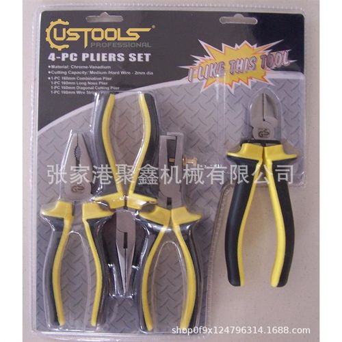 钳子组套钢丝斜口尖嘴水泵胡桃扎线钳顶切钳剥线钳迷.你钳加长钳