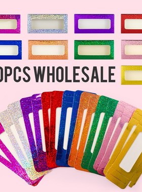 Wholesale Flash Paper Eyelash Packaging Boxes for W25mm long
