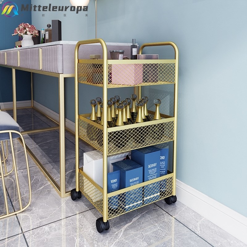 北欧insd网红美甲多层推车美容院小推车收纳架美发店工具车置物架