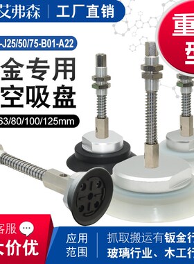 重载缓冲侧进气金具组ZPX-Hr63/80/100/125J25-B01-A22强力吸嘴