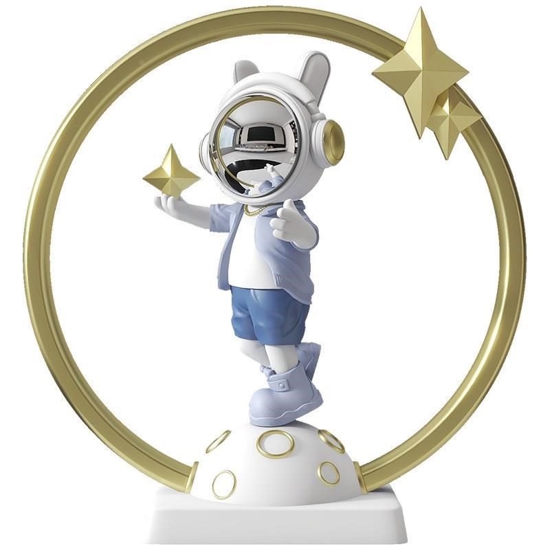 星际宇航员桌面摆件电视柜酒柜装饰品树脂工艺品U乔迁送礼伴手礼