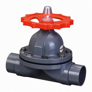 110mm PVC 上海佑利UPVC化工隔膜阀 DN100 耐酸 阳插口式 隔膜阀