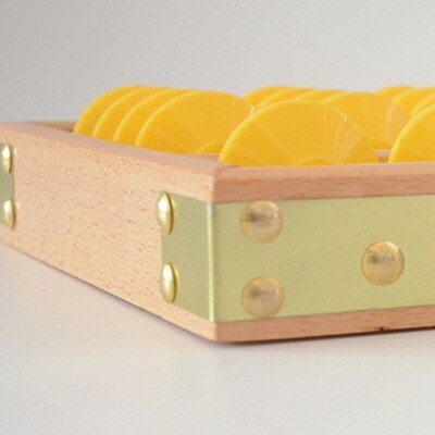 7 Column Non-Slip Hanging Wooden Abacus Chinese SUoroban Edu