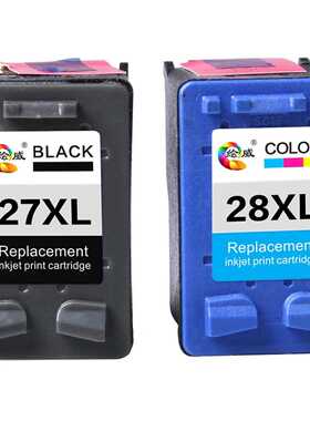 HW-27/HW-28黑彩墨盒套装(适用于惠普HP27 C8727RA C8728A HP