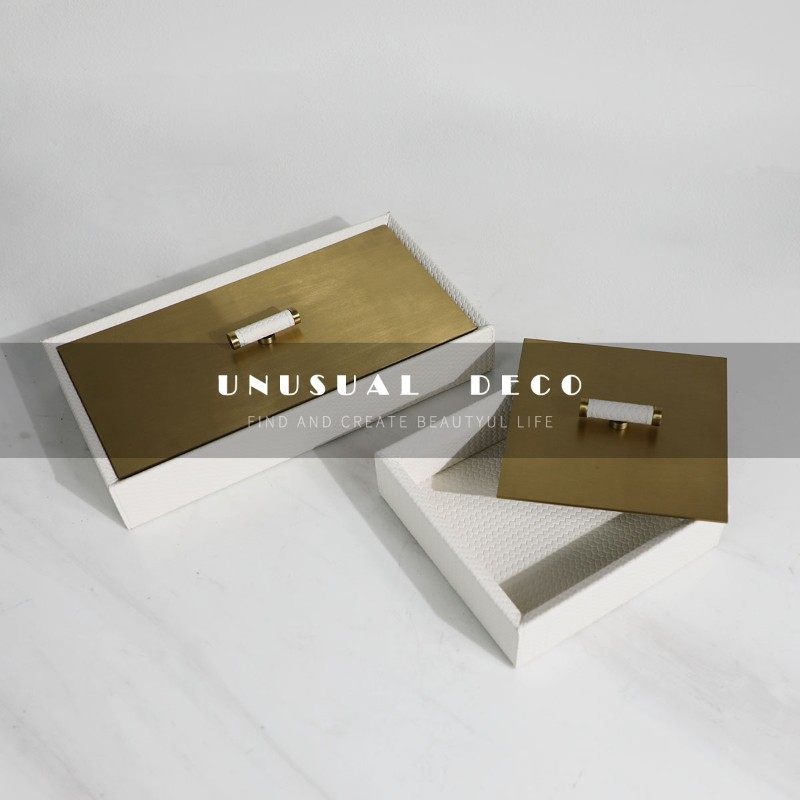 简约现代白色编织皮金属首饰盒收纳盒样板间儿童房X软装饰品摆件,家居饰品,装饰摆件,淘宝优惠券,粉丝福利购,淘宝优惠卷