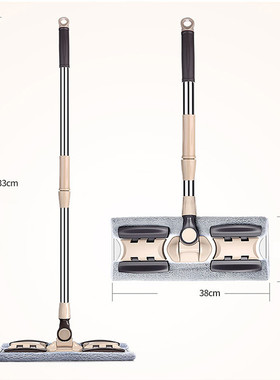 极速NEW Household Flat Mop Floor CEleaning Mops Bucket Magic