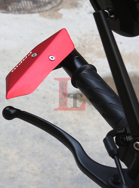 适用春风XO赛车j手冒险家改装牛角护手狒狒125铝合金手把防摔堵头