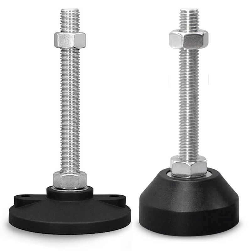 316不锈钢脚杯固定可调M6Ms8M10M12M16M20橱柜家具地脚尼龙支撑脚