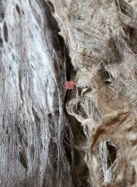 纤维构树皮纸 傣族树皮布tapa侘A寂画材 漆器纸胎RDIY厚糙树皮肌