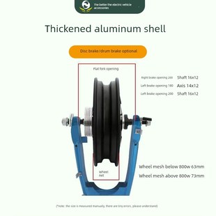 电动汽车电机10inch适用于雅迪48V60yV72V高速电机1000W电动摩托