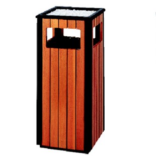 景区公园钢木h垃圾桶 市政环卫户外果皮箱 校园木制垃圾箱