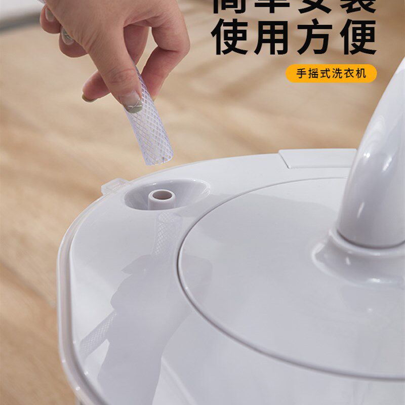 手动洗衣机洗脱一体小型手摇脱水机F家用懒人洗袜子神器不插电便