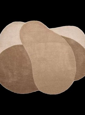 Y 北欧现代简约客厅地毯网红不规则几何卧室F床边毯 Denton rug b